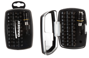 Coffret embouts torsion + 1 porte-embout - 32 pces